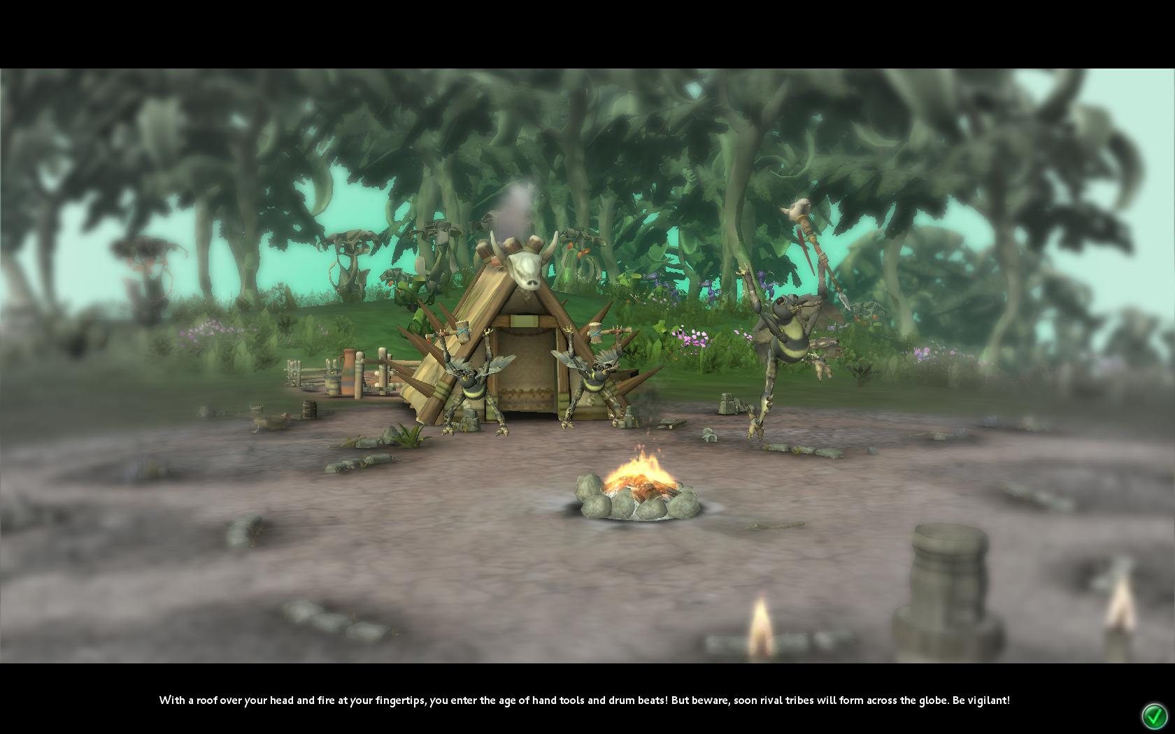 The tribal stage in Spore is
