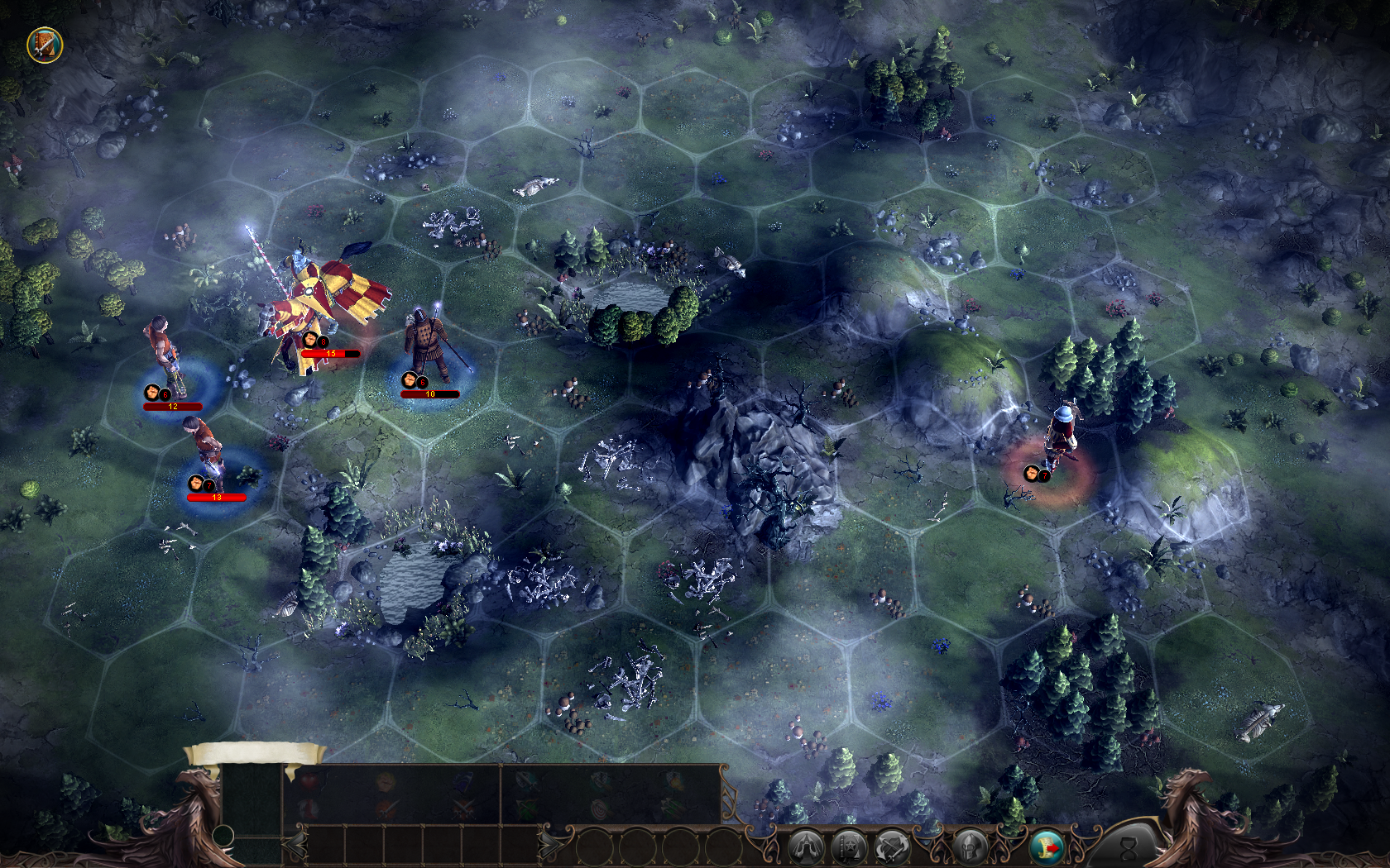 Fights take place on a minimap, now with dynamic day/night cycles. Lovely but sort of pointless. 