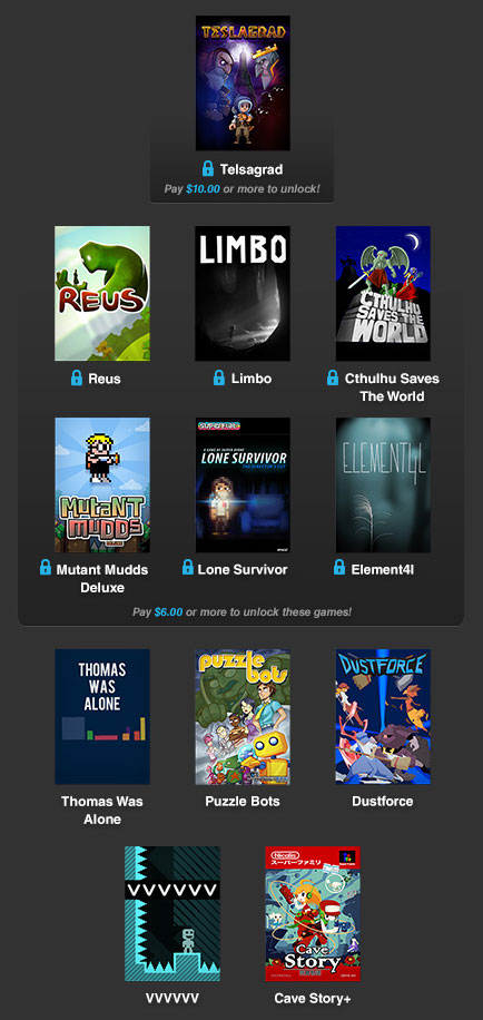 The Humble Weekly Sale: TSG
