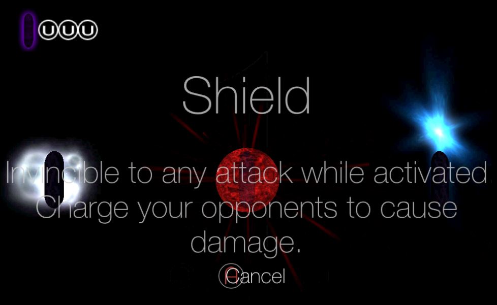 Shield power causes damage.